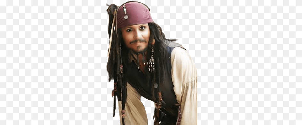 Johnny Depp Pirate Sideview Johnny Depp Pirate, Accessories, Captain, Officer, Person Png Image