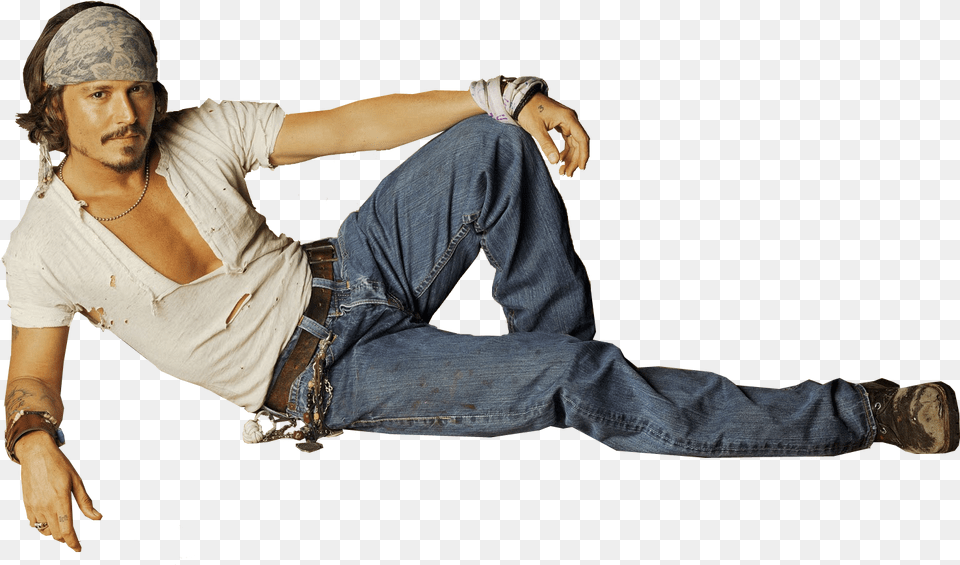 Johnny Depp Ripped Jeans, Pants, Clothing, Woman, Person Free Transparent Png