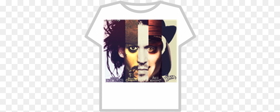 Johnny Depp Roblox Johnny Depp Edward Scissorhands, T-shirt, Clothing, Adult, Person Free Png Download