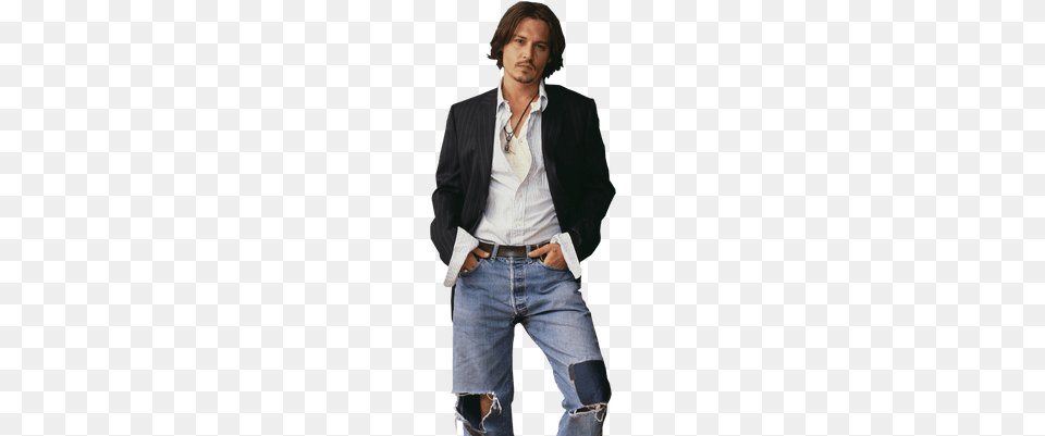Johnny Depp Transparent Background, Jacket, Pants, Blazer, Clothing Free Png