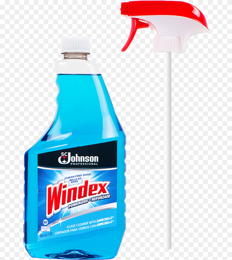 Johnson Glass Cleaner, Cleaning, Person, Bottle Free Png
