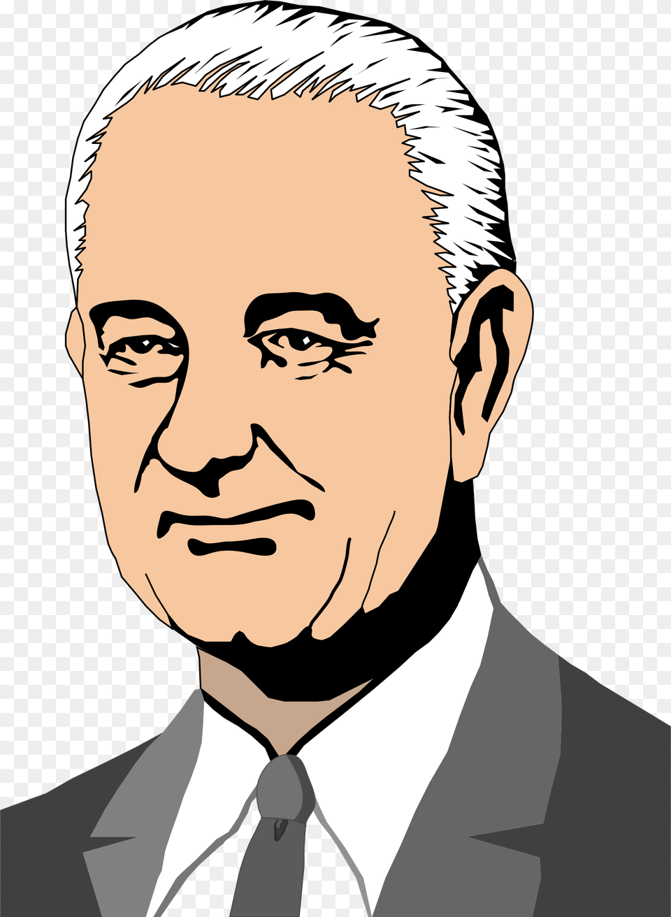 Johnson President Of The United States Computer Icons Lyndon B Johnson Cartoon, Photography, Person, Portrait, Head Free Png