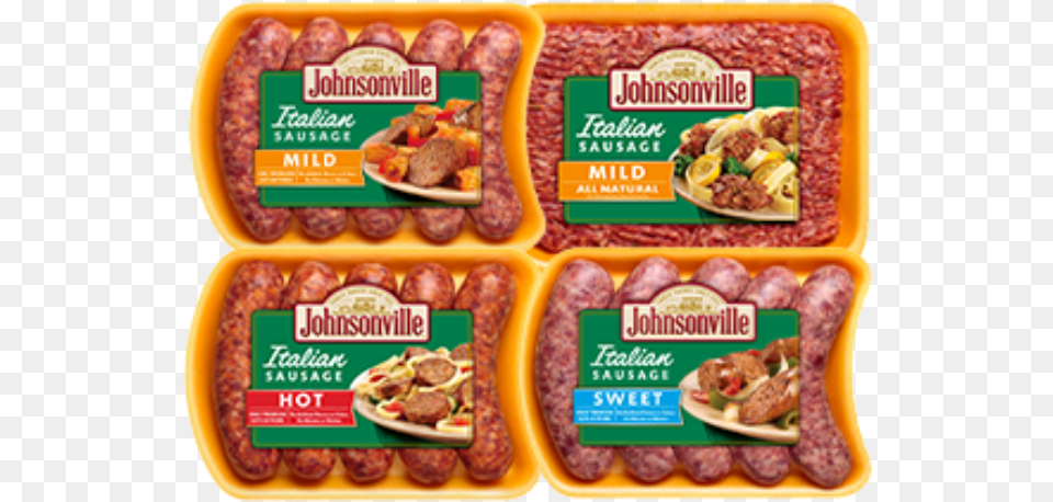 Johnsonville Sausages Sweet, Food, Meat, Pork, Ketchup Free Png Download