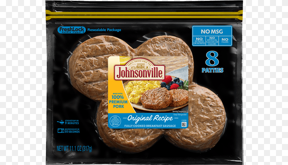 Johnsonville Turkey Breakfast Sausage Patties, Bread, Food, Lunch, Meal Free Png Download