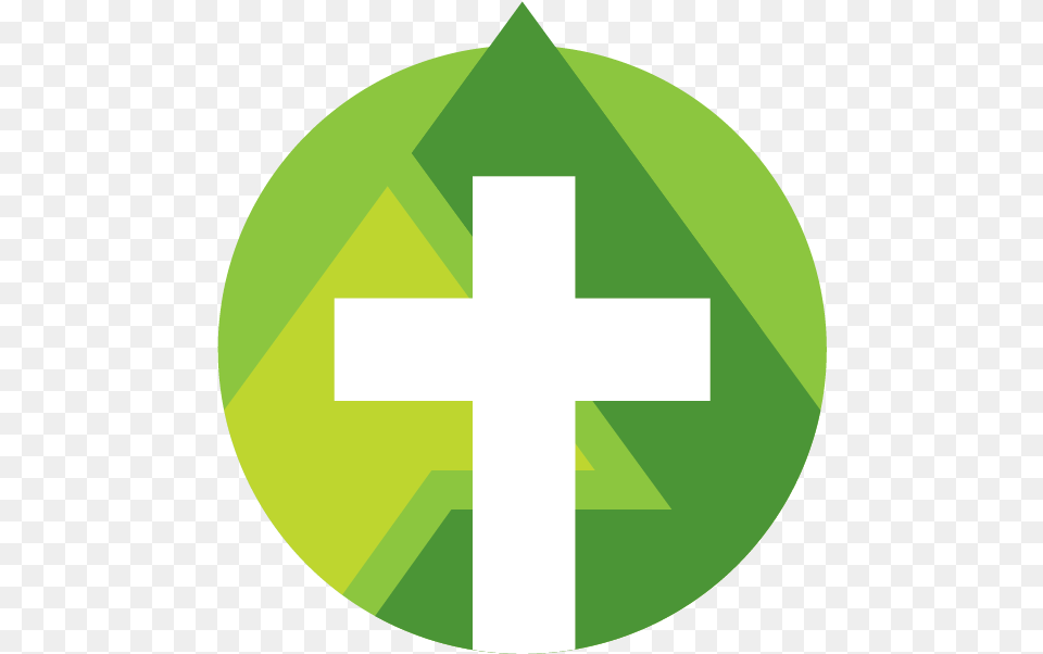 Johnston Heights Church Logo Final Cropped 03 Cross Church Logo, Symbol, Green Free Transparent Png
