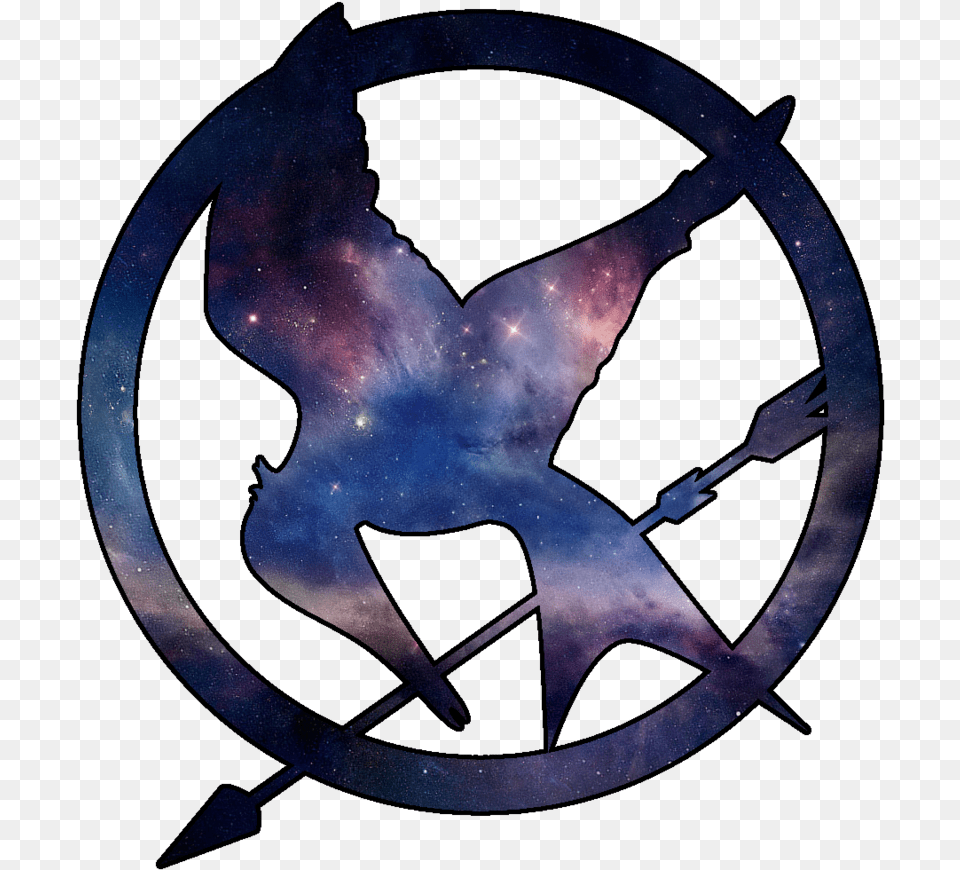 Johny Bravo Hunger Games Mockingjay Symbol Hunger Games Symbol, Nature, Night, Outdoors, Emblem Png Image