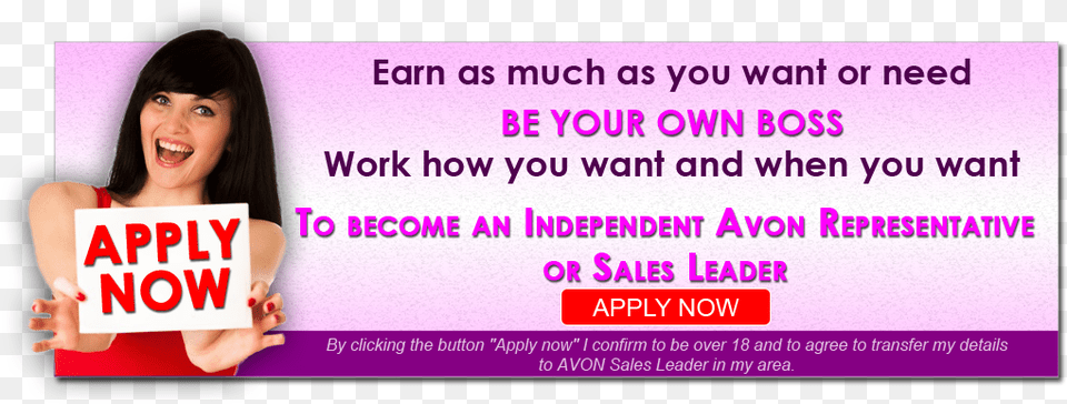Join Avon Independent Sales Representatives Uk Girl, Adult, Female, Person, Woman Free Png