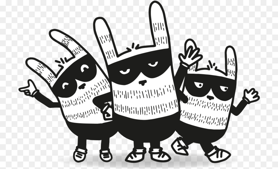 Join Our Gang Little Bandits Cartoon, Stencil, Sticker, Baby, Clothing Png Image