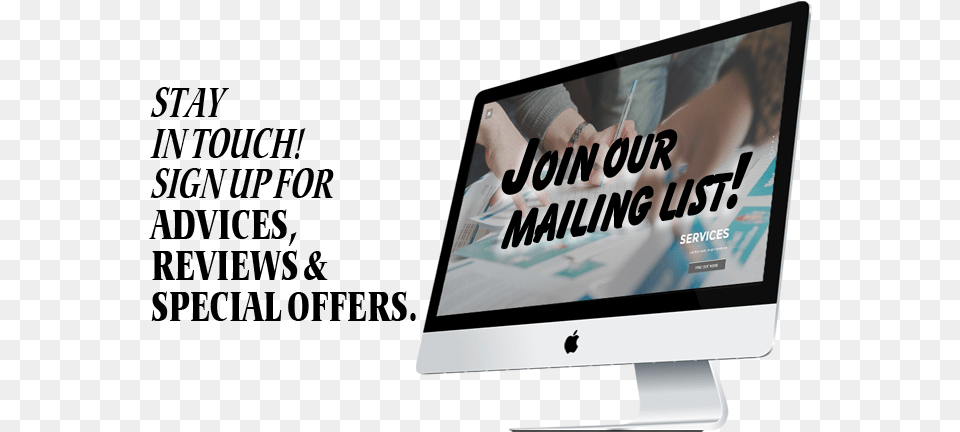 Join Our Mailing List Imac Apple Mnea2ea 27 Pulgadas Core I5 8 Gb Ram, Computer, Electronics, Pc, Hardware Free Png Download