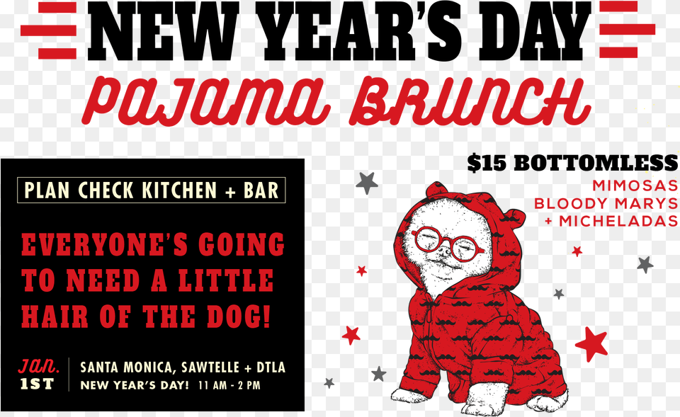 Join Us For Pajama Brunch New Year S Day Slav, Advertisement, Poster, Animal, Bear Free Png Download