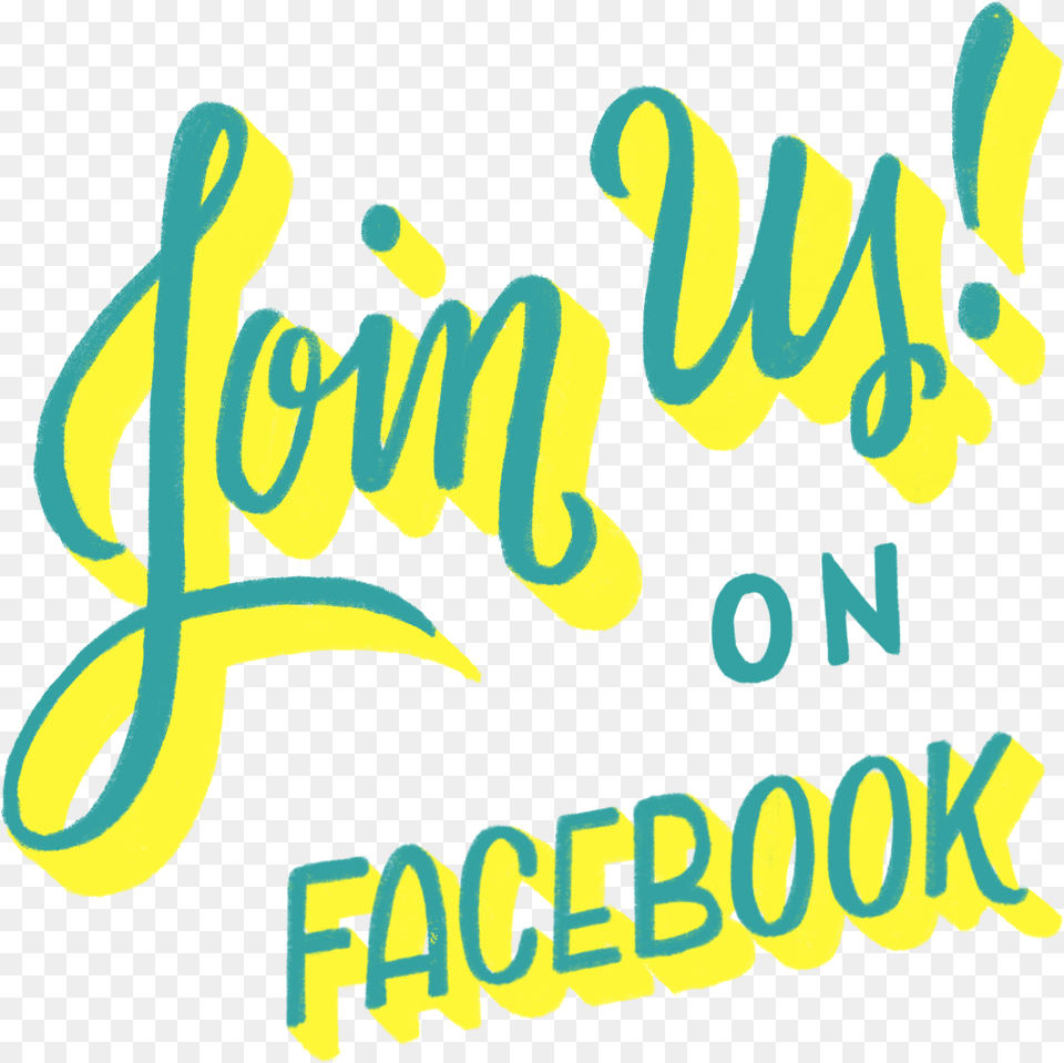 Join Us On Facebook Calligraphy, Text, Handwriting Free Png