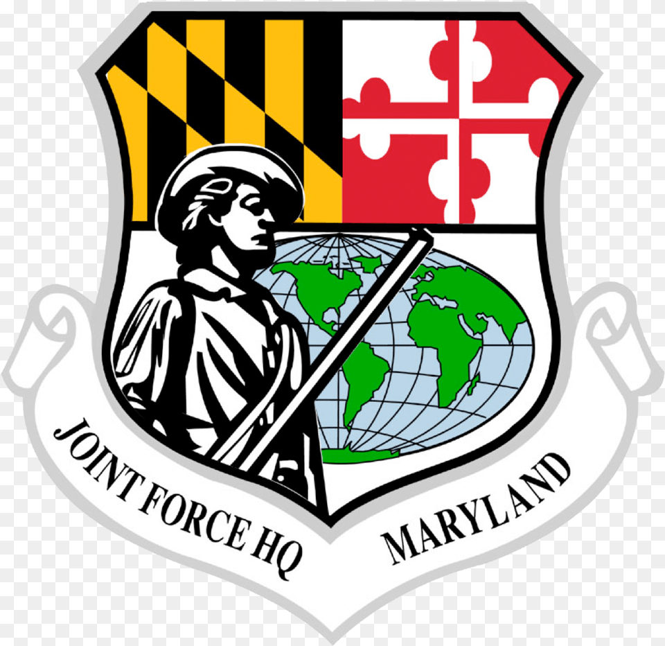 Joint Force Headquarters Maryland Emblem, Baby, Logo, Person, Armor Free Transparent Png