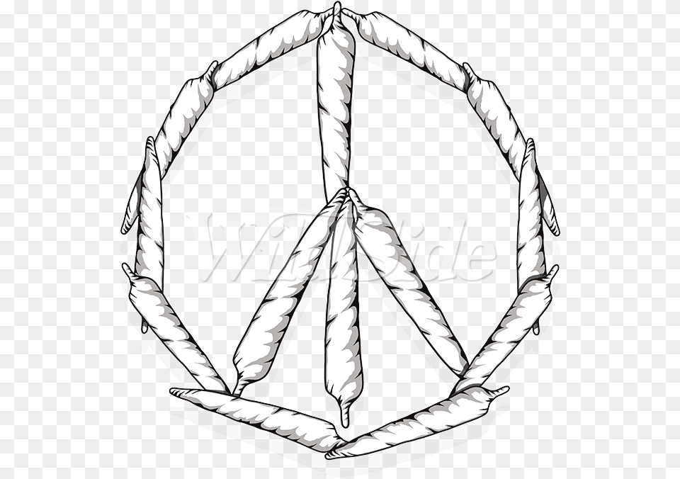 Joint Peace Sign Sketch, Logo, Symbol Png