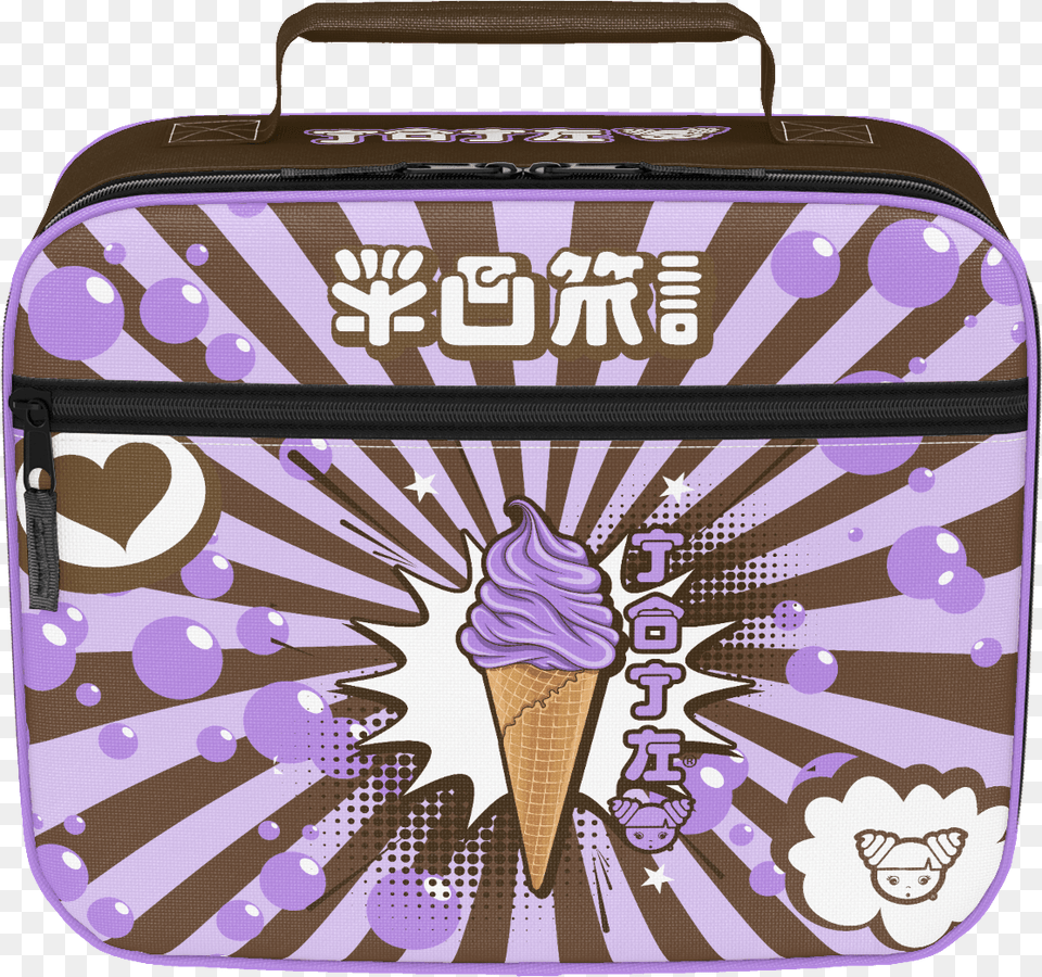 Joji Pop Cone Lunch Bag Hand Luggage, Cream, Dessert, Food, Ice Cream Png Image