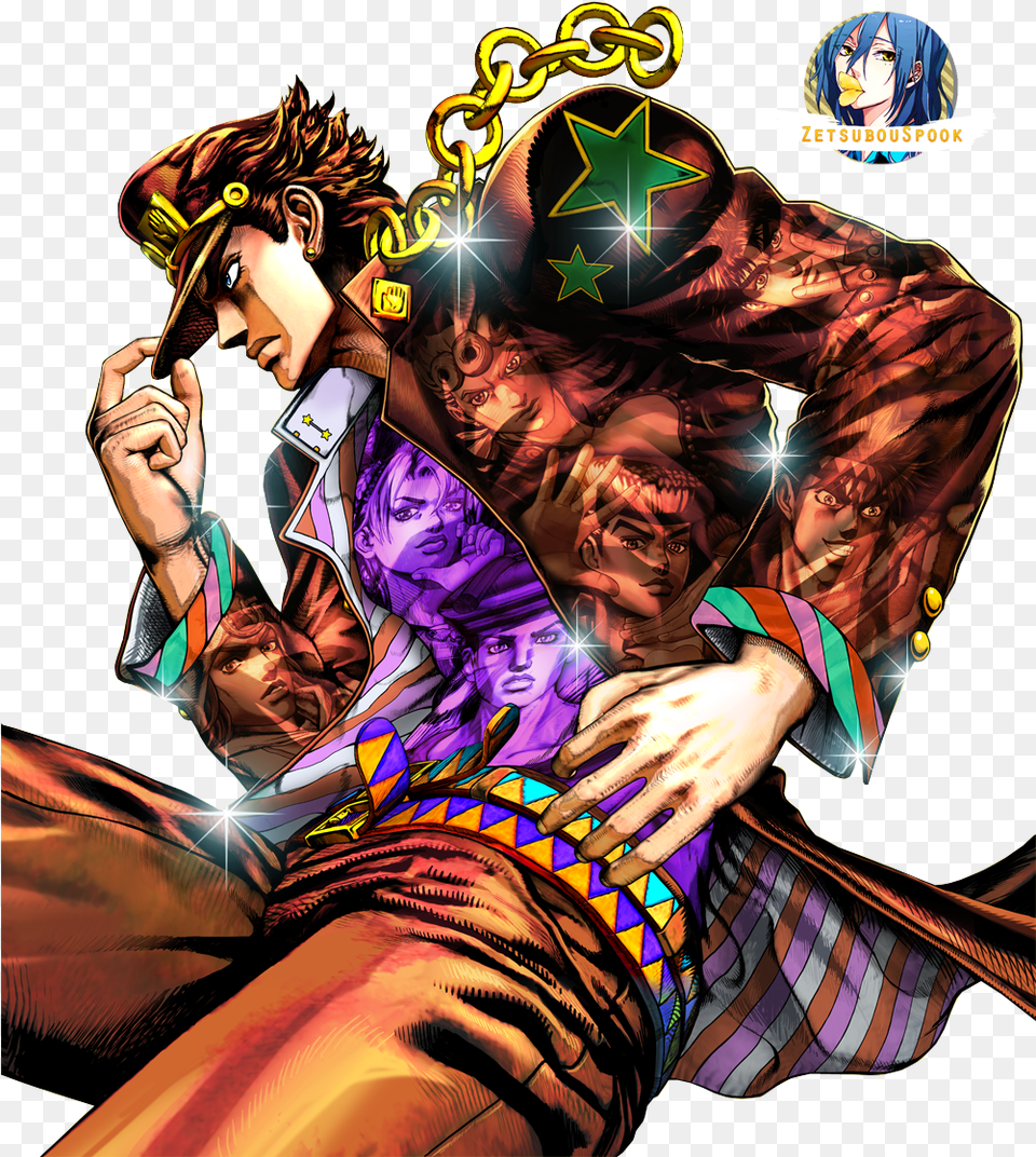 Jojo Bizarre Adventure Artwork, Publication, Book, Comics, Adult Png Image