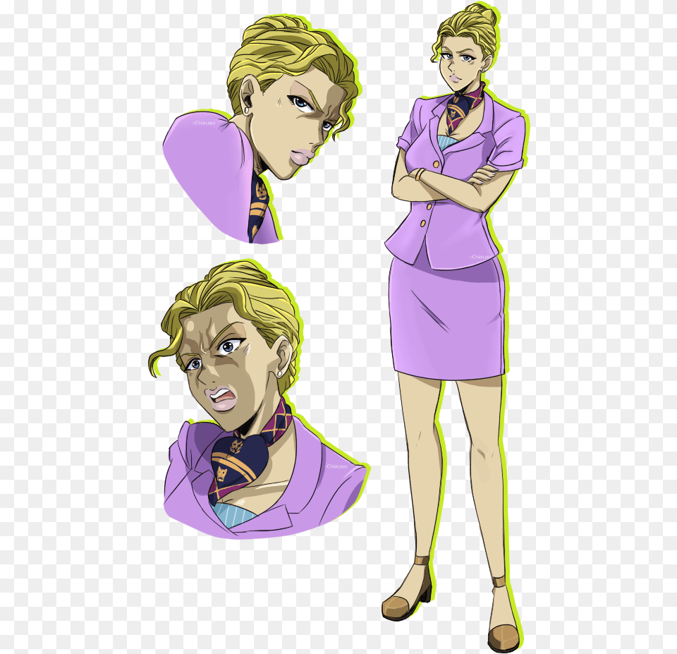 Jojo Bizarre Adventure Gender Bender, Adult, Publication, Person, Woman Free Png Download