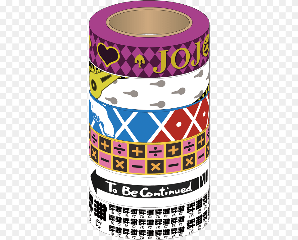 Jojo Bizarre Adventure Giorno Pattern, Tape, Can, Tin Png