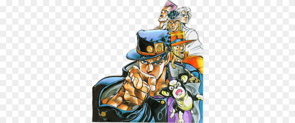 Jojo Bizarre Adventure Manga Jotaro, Art, Book, Comics, Publication Free Png