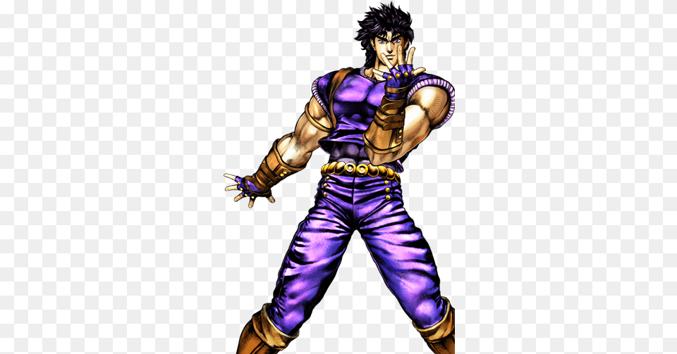 Jojo Jonathan Joestar Jojo Poses, Purple, Publication, Person, Man Png Image