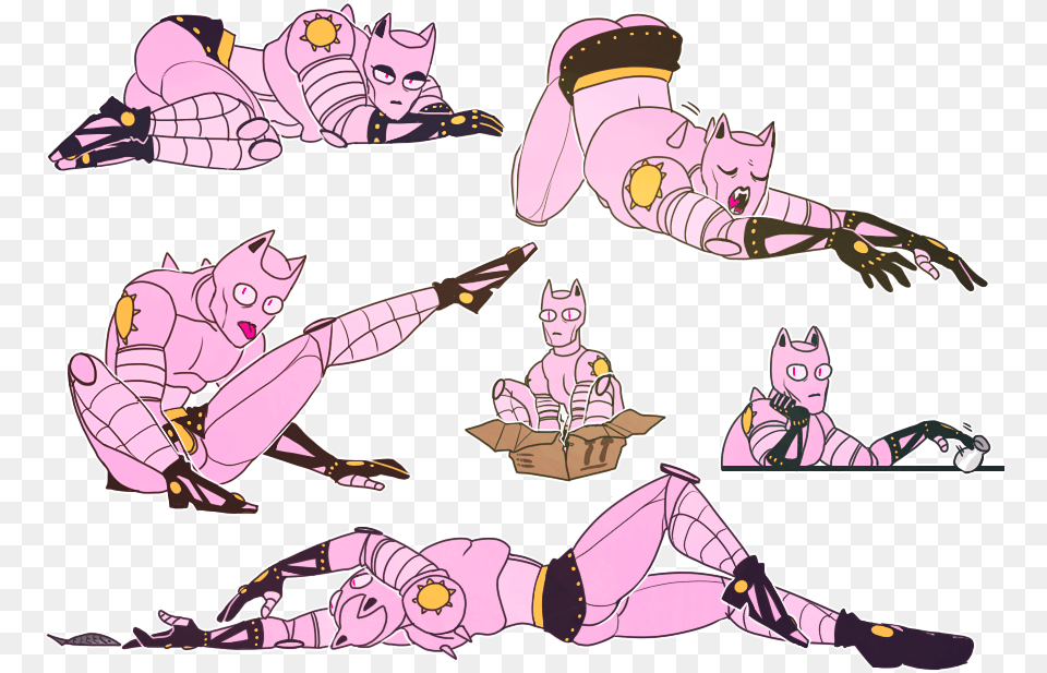 Jojo Killer Queen Cat, Book, Comics, Publication, Baby Png Image