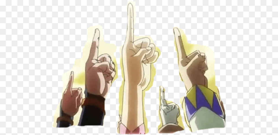 Jojo Part 4 Pointing Up, Body Part, Person, Hand, Baby Png Image