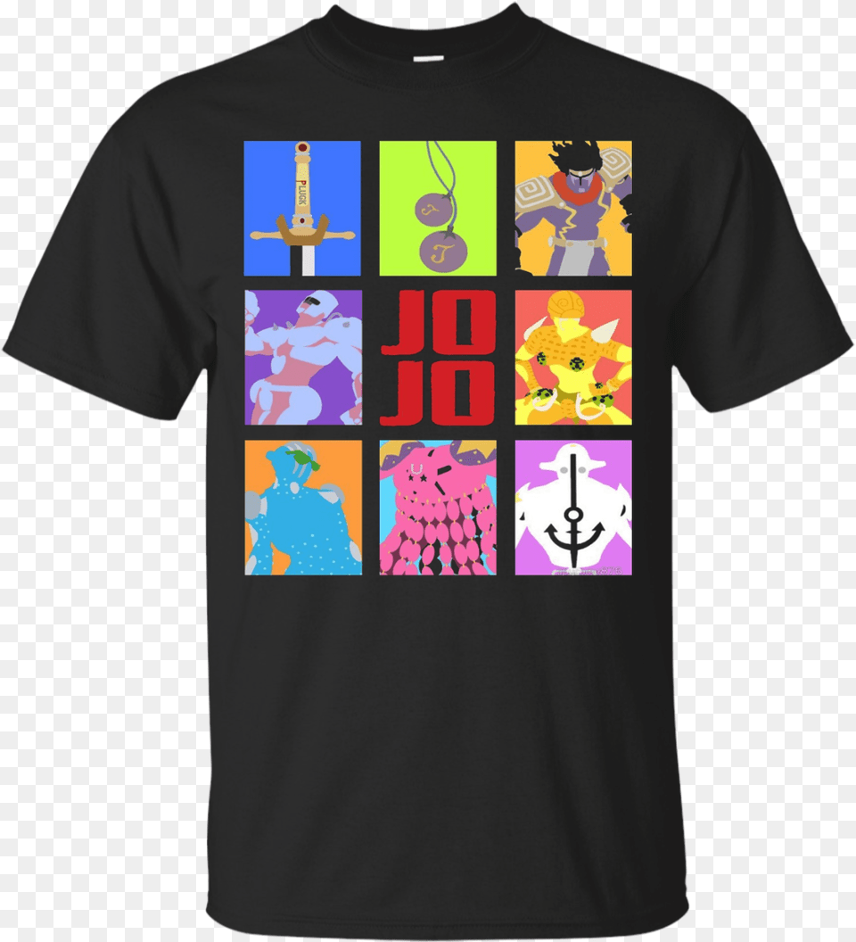 Jojo S Bizarre Adventure Stand Out Powerline T Shirt, Clothing, T-shirt, Baby, Person Png Image