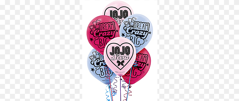Jojo Siwa 12 Latex Balloons 6ct Jojo Siwa Birthday Decorations, Balloon Free Transparent Png