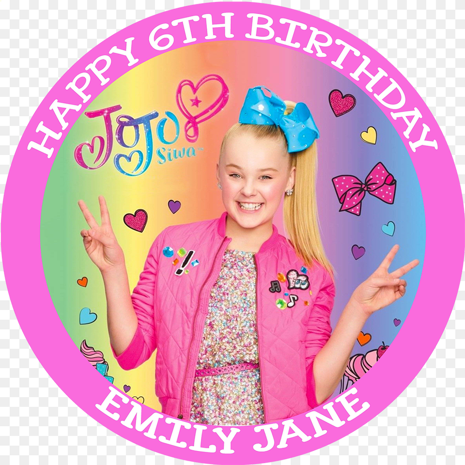 Jojo Siwa Birthday Cake Image Jojo Siwa, Head, Clothing, Coat, Face Free Transparent Png