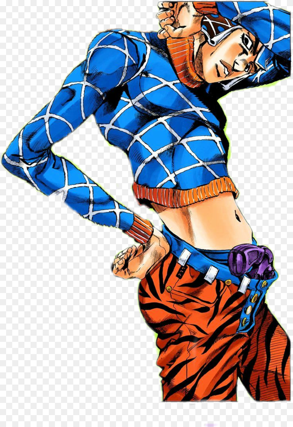 Jojobizarreadventure Jojo S Bizarre Adventure Mista Giorno And Mista Pose, Book, Comics, Publication, Adult Free Transparent Png