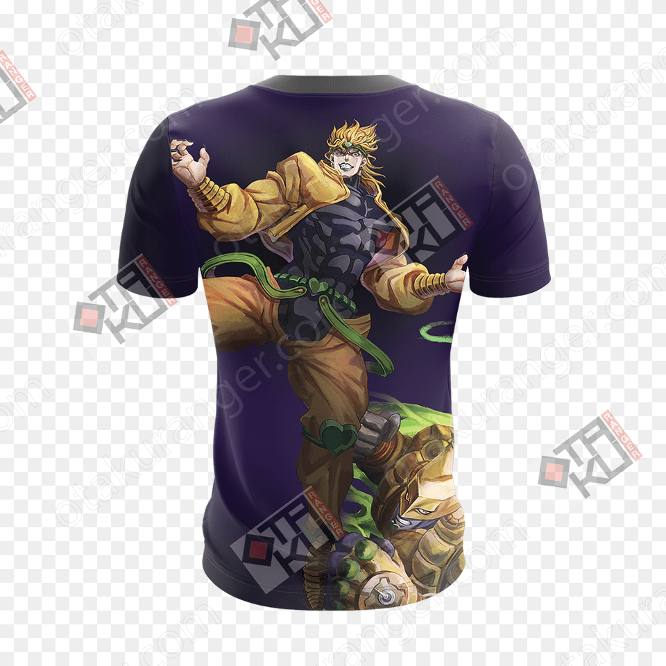 Jojos Bizarre Adventure Dio Brando And The World 3d, Clothing, Shirt, T-shirt, Baby Free Png