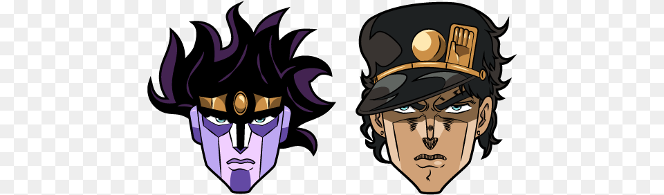 Jojos Bizarre Adventure Jotaro Kujo Jojo Star Platinum, Face, Person, Head, Man Free Png