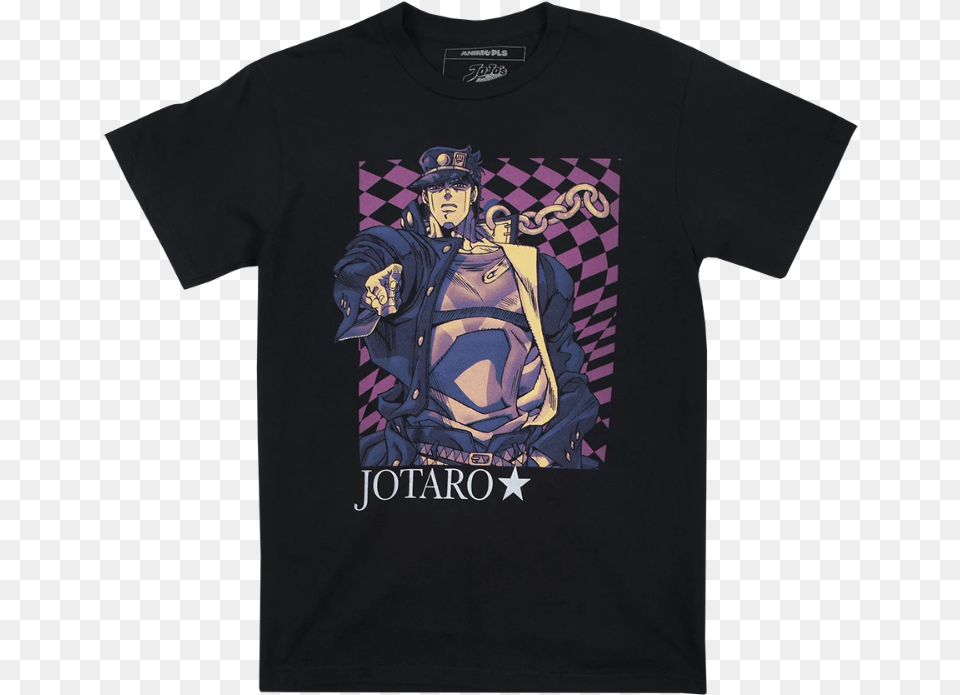Jojos Bizzare Adventure Jotaro Icon, T-shirt, Clothing, Person, Man Free Png