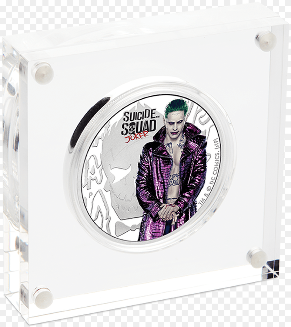 Joker 2019 1oz Silver Proof Coin New Joker 2019 Suicide Squad, Adult, Male, Man, Person Free Png