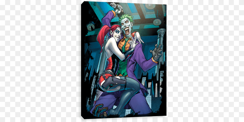 Joker And Harley Joker And Harley Quinn Kiss Fanfiction, Book, Comics, Publication, Adult Free Transparent Png