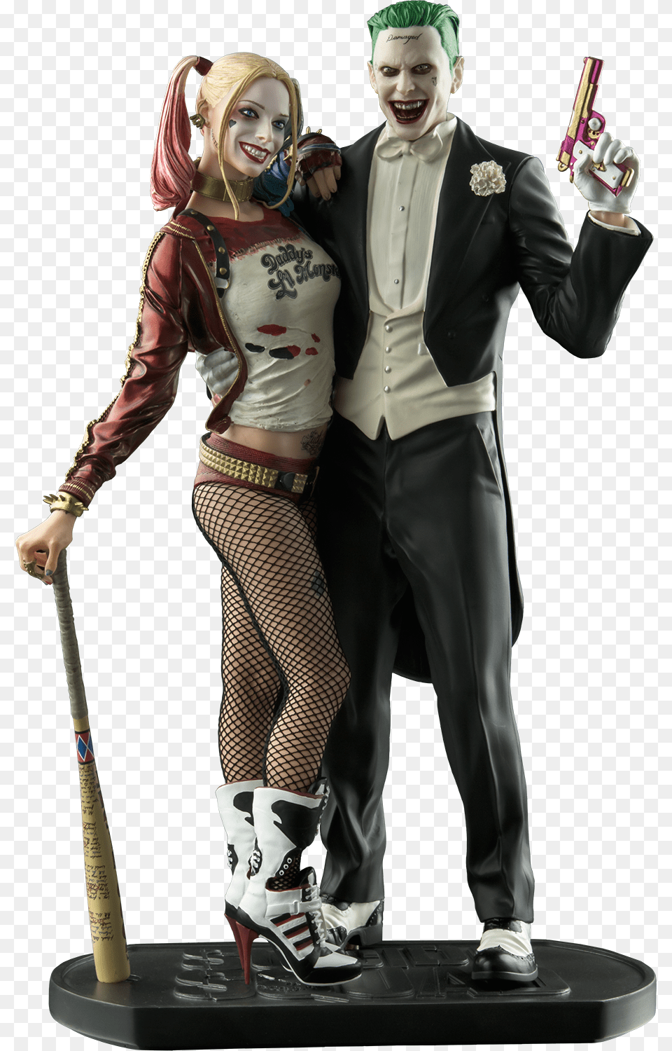 Joker And Harley Quinn 12 Statue Joker And Harley Quinn, Clothing, Person, Costume, Adult Png Image