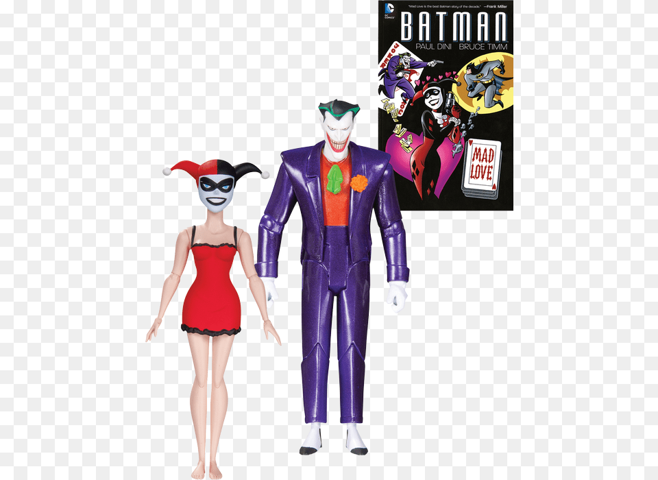 Joker And Harley Quinn Action Figure Pack Animated Series Harley Quinn Funko Pop, Publication, Book, Comics, Adult Free Png Download