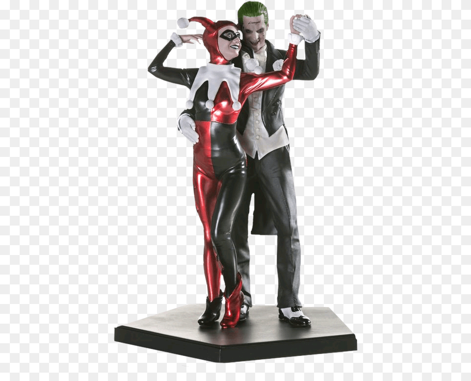 Joker And Harley Quinn Figure, Adult, Male, Man, Person Png Image