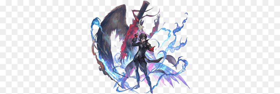 Joker Another Eden Unofficial Wiki Persona 5 Another Eden, Person, Dragon, Chandelier, Lamp Free Png