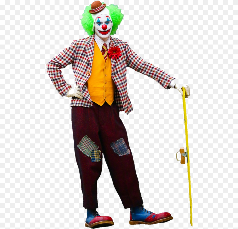 Joker Arthur Fleck Clown, Person, Performer, Clothing, Glove Png