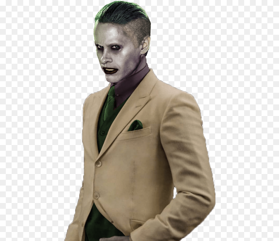 Joker Batman Image Jared Leto Joker, Jacket, Man, Male, Suit Free Png
