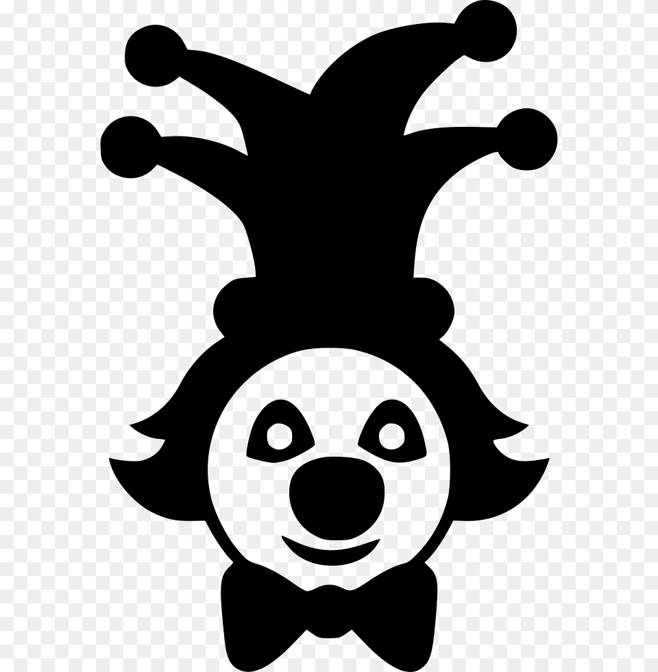Joker Black And White Clipart Cartoons Funny Joker Images, Stencil, Accessories, Tie, Formal Wear Free Png Download