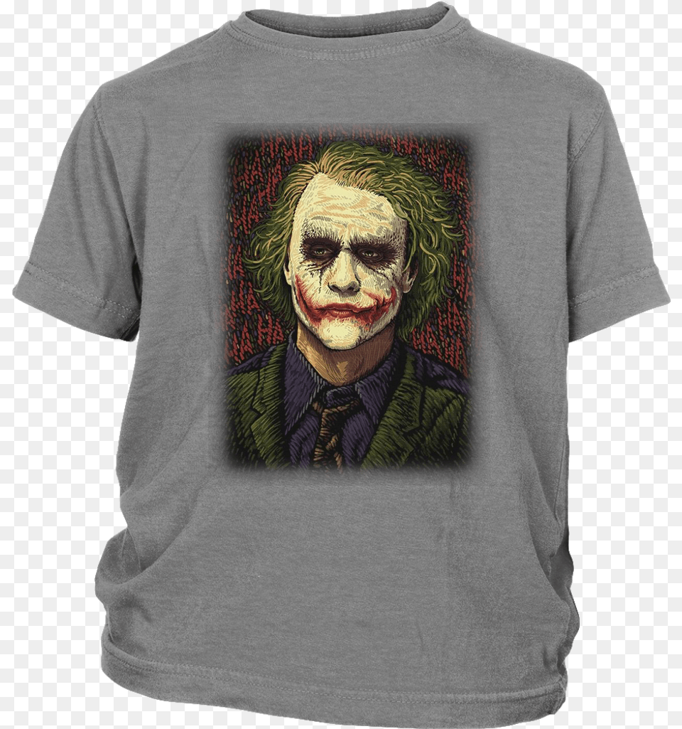 Joker Comic Con Dc Comics Shirts T Shirt District, T-shirt, Clothing, Person, Man Free Transparent Png