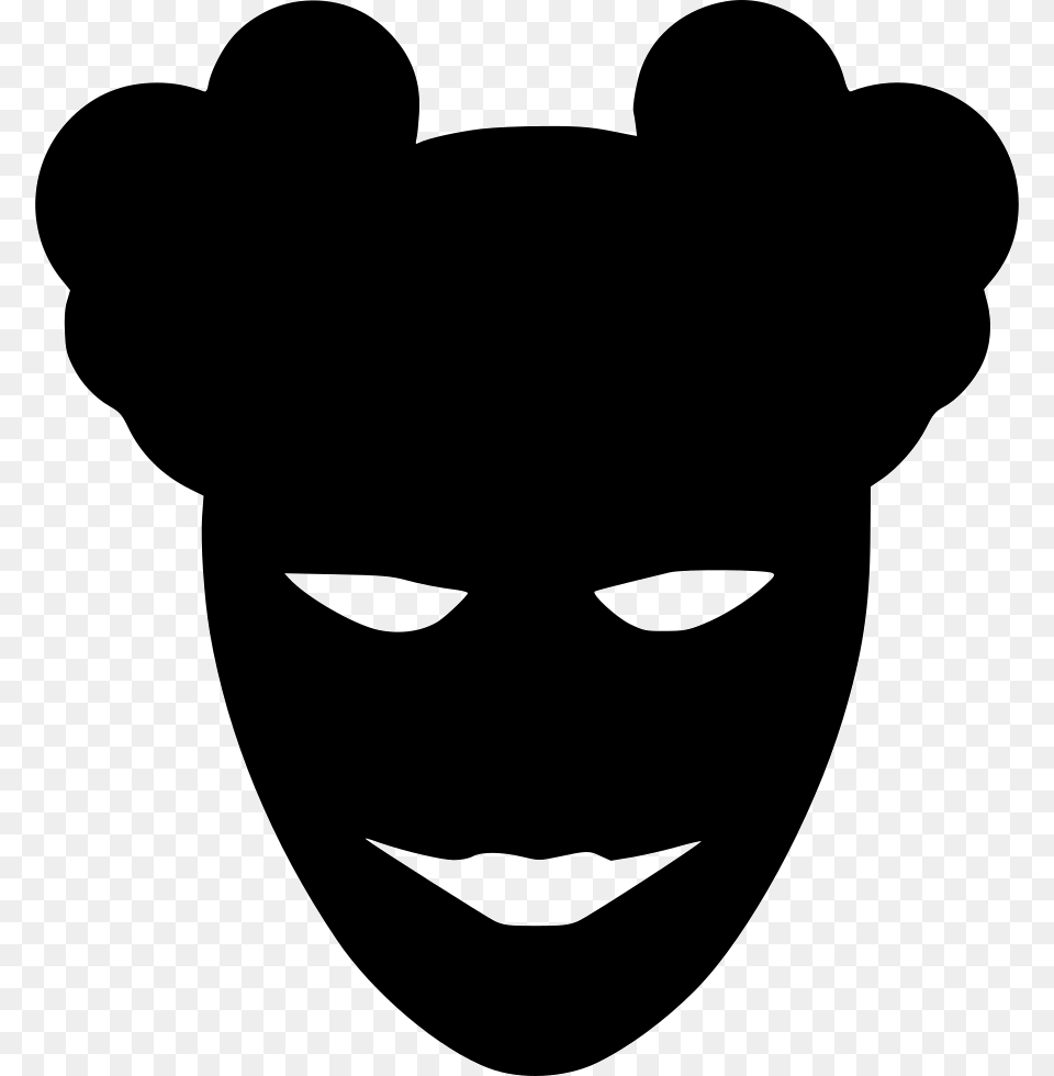 Joker Face Carnaval Head Icon Stencil, Astronomy, Moon, Nature Free Png Download
