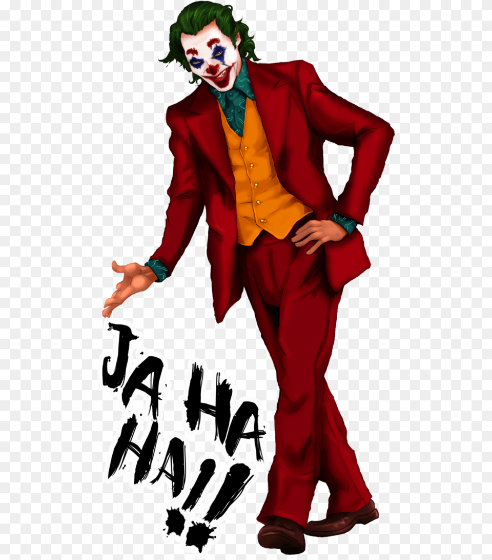 Joker Face Paint Fanart Joker Joaquin Phoenix Joaquin Phoenix Joker Render, Adult, Performer, Man, Male Free Png Download