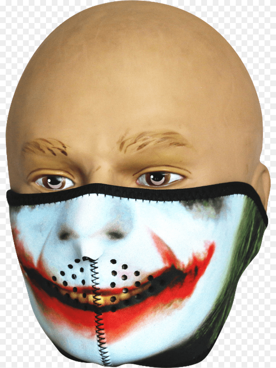 Joker Half Face Mask, Head, Person, Baby Free Transparent Png