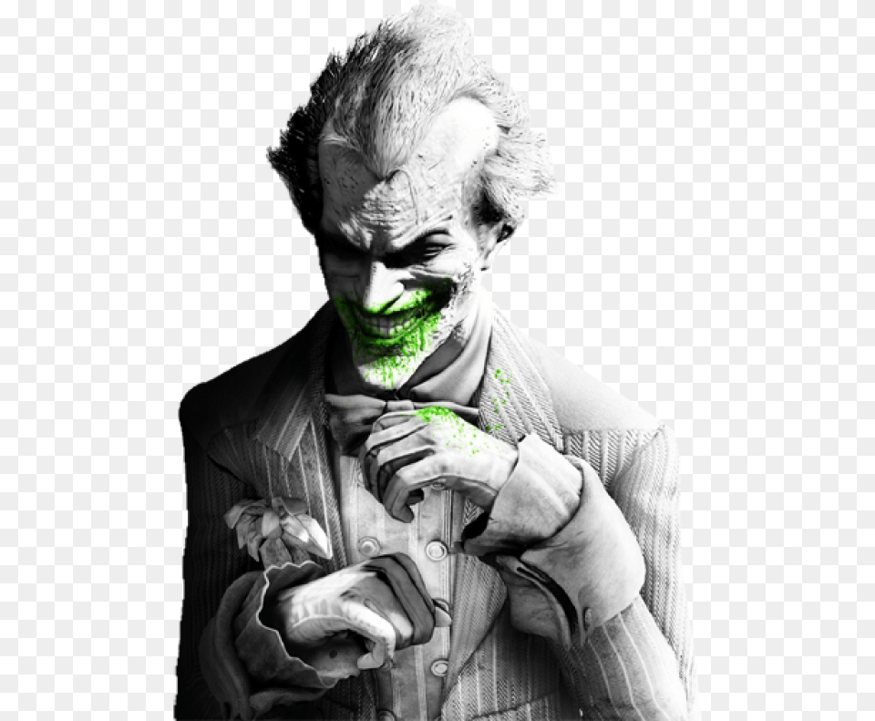 Joker Image Joker Arkham City Poster, Portrait, Photography, Person, Head Free Png