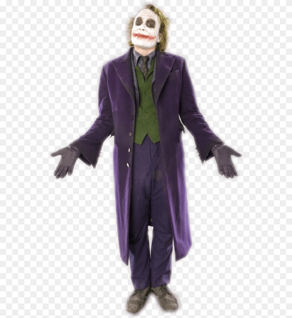 Joker Image Joker Heath Ledger Photoshoot, Clothing, Coat, Costume, Person Free Png Download