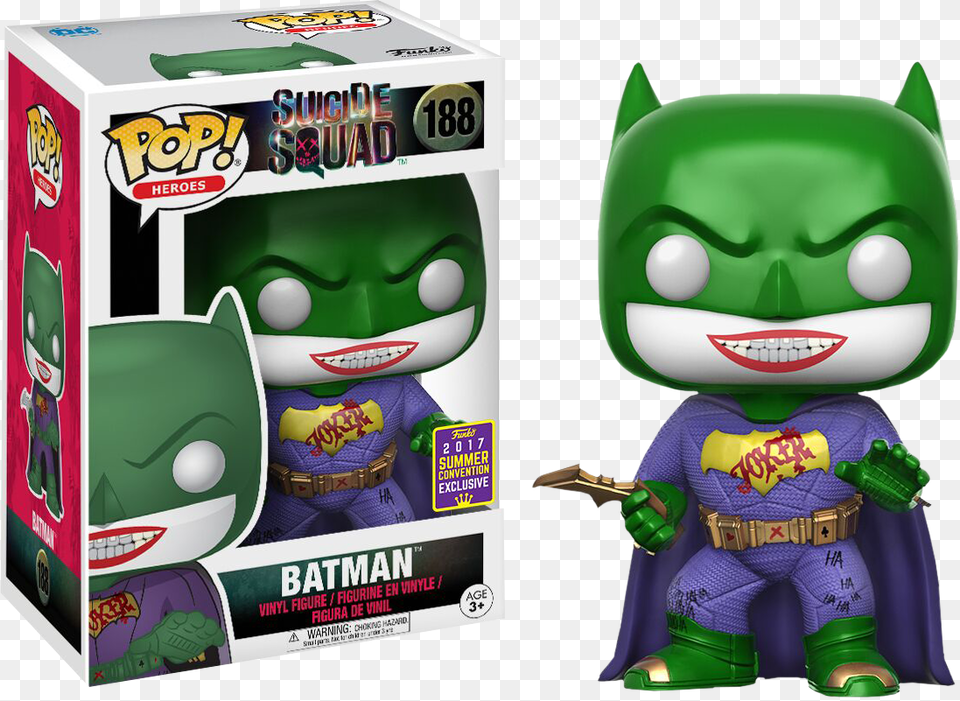 Joker In Batman Disguise Pop Vinyl Figure Suicide Squad Joker Batman Pop, Toy, Baby, Person, Clothing Png Image