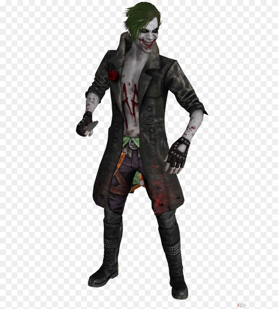 Joker Injustice High Quality Arts, Adult, Person, Clothing, Coat Free Png Download