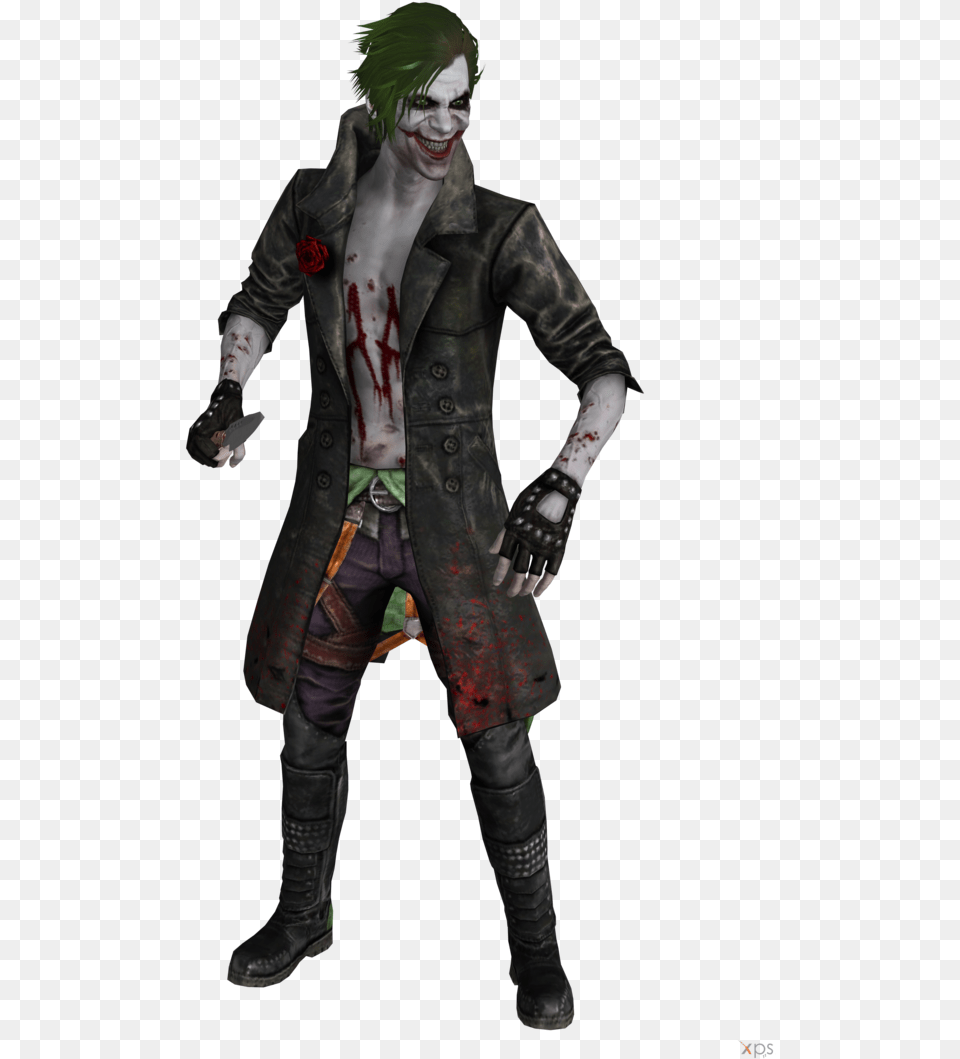 Joker Injustice High Quality Image Joker Mortal Kombat 11, Clothing, Coat, Costume, Person Free Png Download